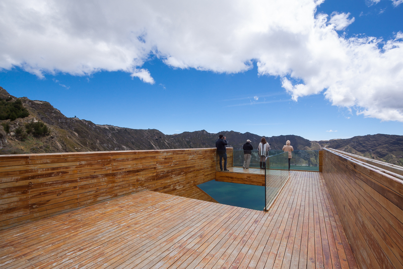 Illustration for article titled This High-Altitude Overlook Perfectly Frames a Volcano